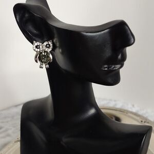 Owl Rhinestone Earrings  